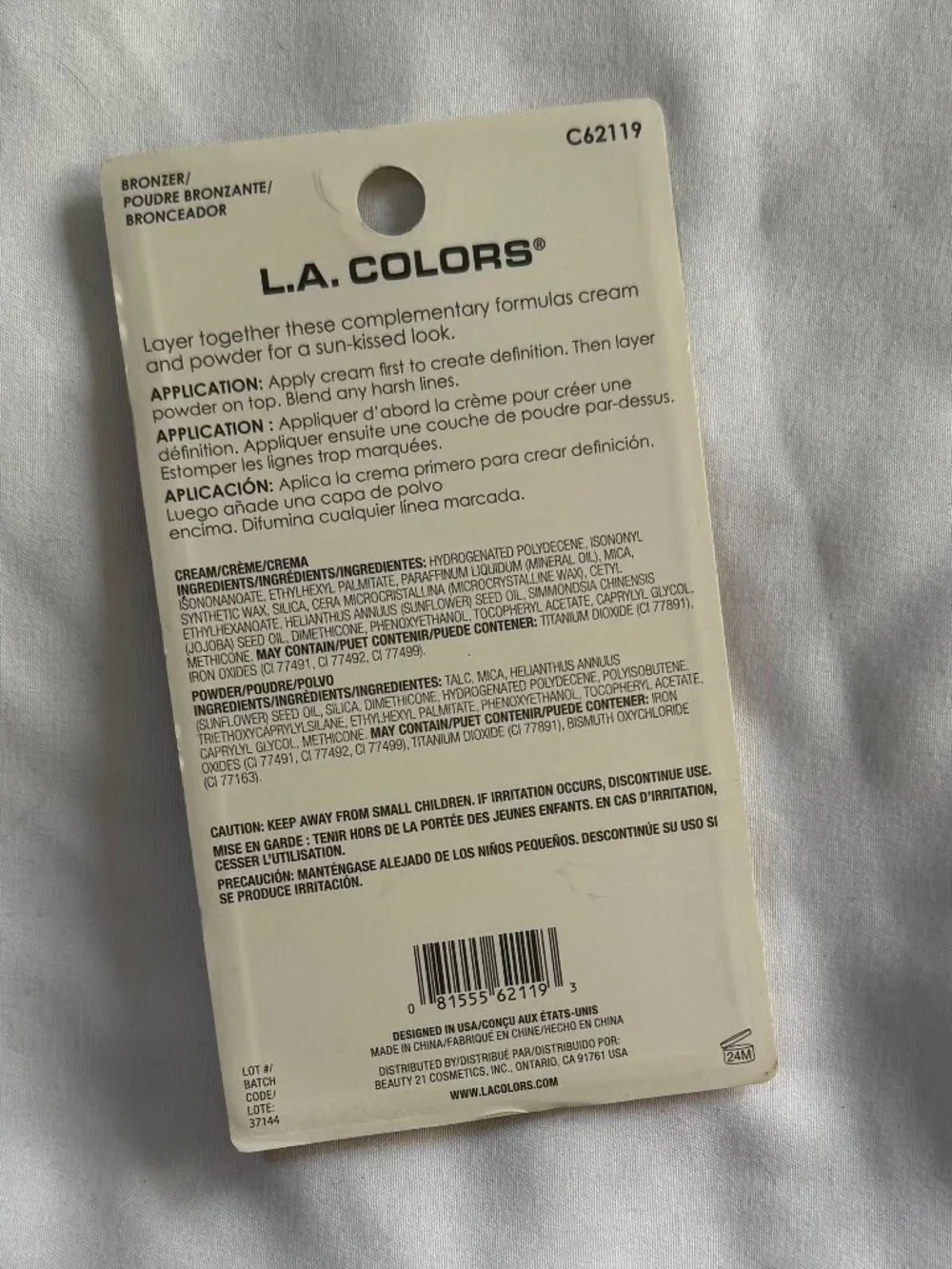 L.A. Colors Sculpting Duo, Cream & Powder Bronzer Contour, So Sunkissed Set of 2